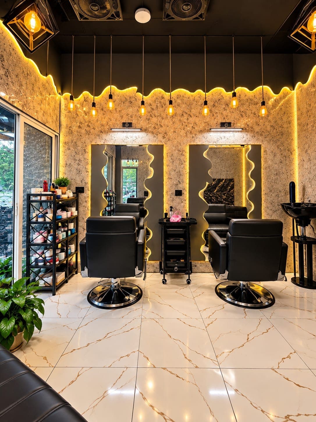 JJ Barber Shop exclusive private VIP groom treatment suite - Okara